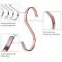 SumDirect 10pcs 4 Inch Rose Gold Flat S Hooks, Heavy Duty Stainless Steel S Shaped Hooks for Hanging Pots and Pans,Outdoor Plants and Clothes SumDirect 10pcs 4 Inch Rose Gold Flat S Hooks, Heavy Duty Stainless Steel S Shaped Hooks for Hanging Pots and Pans,Outdoor Plants and Clothes