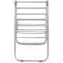 Aviat Clothes Drying Rack Foldable Floor Free Standing Holder,Multifunction&Stainless Steel&Durable,Balcony Coat Hanger Stand Storage for Clothes, Suits,Towel,Hang Laundry [Ship from USA] (Silver)
