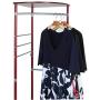 Shotbow Multifunctional Coat Rack Floor Indoor Clothes Rack Fashion Creative Hanger for Jacket Sweater Clothes Scarf Hat Bag, Home Furnishing Coat Rack Hanger Organizer Rack, Easy Assembly (Wine)