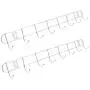 uxcell Stainless Steel Wall Hook Rack Hanger for Clothes Towel 2pcs