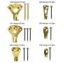 Picture Hangers, Picture Hanging Kit, 140 Pieces Photo Frame Hooks kit, Heavy Duty Picture Hanging Kit with Nails for Wall Mounting, Supports 10-100 lbs by YMHB Picture Hangers, Picture Hanging Kit, 140 Pieces Photo Frame Hooks kit, Heavy Duty Picture Hanging Kit with Nails for Wall Mounting, Supports 10-100 lbs by YMHB