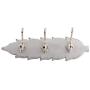Indianshelf Handmade 1 Artistic Vintage Grey Wooden Small Wall Hooks Hangers/Clothes Hooks Wall Mount