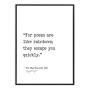 For Poems are like Rainbows Langston Hughes. Literary Quote Print. Fine Art Paper, Laminated, Framed, or Canvas with Hanger. Multiple Sizes for Home, Office, or School