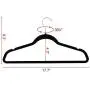 Yaheetech 17.7 Inch Velvet Clothes Hangers Suit Hangers, 300-Pack, Black Yaheetech 17.7 Inch Velvet Clothes Hangers Suit Hangers, 300-Pack, Black