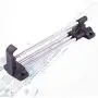 OUNONA Stainless Steel Retractable Closet Pull Out Rod Wardrobe Clothes Hanger Rail Towel Coat Racks Closet Rod Silver,250mm