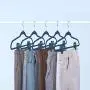 Trgowaul 20 Pack Velvet Pants Hanger Clips, Finger Clips for Hangers, Strong Pinch Grip Clips for Use with Slim-line Clothes Hangers, Clips for Velvet Hangers (Dark Blue)