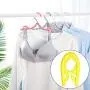Baiwka Portable Folding Hangers, 10Pcs Multi-Function Clothes Hanger, Windproof/Non-Slip/Retractable/Lightweight, Plastic Clothing Hanger for Home, Travel, Holiday, Business Trip