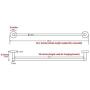 Marmolux Acc Towel Bar Bathroom Single Towel Rack 24 Inches Matte Black Bath Hardware Accessories Set Towel Hanger Rod Holder Wall Mount Towel Rail Stainless Steel