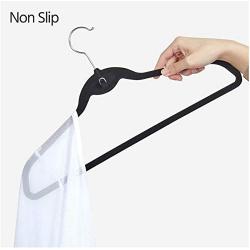 10Pcs Non Slip Velvet Suit Clothes Hangers Wardrobe Home Organizer