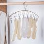 Iddefee Clothes Hanger 3 Pack Hanging Drying Rack Laundry Drip Hanger Stainless Steel Sturdy Racks for Socks Baby Clothes Bras Towel Pants Hangers (Color : Silver, Size : 40x9cm)