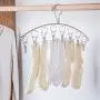 Clothes Hangers Set, 3 Pack Hanging Drying Rack Laundry Drip Hanger Stainless Steel Sturdy Racks For Socks Baby Clothes Bras Towel Closet Clothing Organiser ( Color : Silver , Size : 40x9cm )