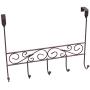Inspired Living by Mesa Inspired Living Over The Door Hanger 5 Organizer in Oil Rubbed Bronze Spiral Collection utility-hooks,