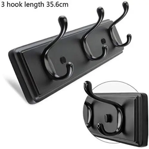 AO-Hook Coat Hook Creative Wall Bamboo Hangers Clothes Rack Bathroom Door Rear Bedroom Bed Coat Hook (Color : Black, Size : 6 Hooks) AO-Hook Coat Hook Creative Wall Bamboo Hangers Clothes Rack Bathroom Door Rear Bedroom Bed Coat Hook (Color : Black, Size : 6 Hooks)