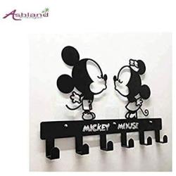 Ashland |Clothes Hanger Kids Creative Room Decoration Clothes Coat Rack 6 Hook (Mickey Minnie Mouse)