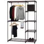 Simple Houseware Freestanding Clothes Garment Organizer Closet, Bronze (Renewed)
