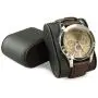Glenor Co Watch Boxes with Valet Drawer for Men - 6 Slot Luxury Watch Case Display Organizer, Carbon Fiber Design -Metal Buckle for Mens Jewelry Watches, Mens Storage Holder Boxes has a Large Glass Top