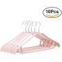 10pcs Random Color Anti-Skid Clothes Hangers Suit Hangers Shirts Sweaters Dress Hanger Hook Drying Rack