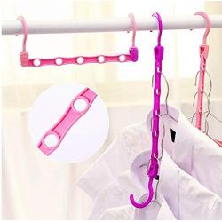 Home Storage Clothes Hanger Plastic Multi-Port Support Hangers for Clothes with Hook Hanger Coat Hanger 10pcs Random Color