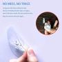 BABALA Heavy Duty Wall Hooks - Eco-Friendly Magic No-Glue Silicone Hooks Transparent Nail Free Wall Hangers Waterproof Reusable Strong Utility Hooks for Kitchen, Bathroom, Coat, Towel, Keys (Clips)