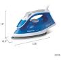 Panasonic NI-M300TA 1500W Advanced Titanium Coated Sole Plate, Vertical, Blue/White Steam/Dry Iron