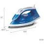 Panasonic NI-M300TA 1500W Advanced Titanium Coated Sole Plate, Vertical, Blue/White Steam/Dry Iron