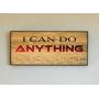 Race Medal Holder/Running Medal Hanger - I CAN DO ANYTHING. Wood Wall Mounted Medal Organizer. CUSTOMIZATION Available