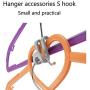 20Piece Creative Mini Clothes Hanger Easy Hook Closet Organizer Storage Rack Holder Hook Antislip Clothes Hanger