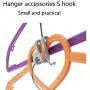 20Piece Creative Mini Clothes Hanger Easy Hook Closet Organizer Storage Rack Holder Hook Antislip Clothes Hanger