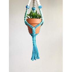 Macrame Mini Plant Hanger. Rear View Mirror Car Charm. Unique Car Accessories. Boho Car Charms.