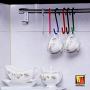 Wellmax S Hooks for Hanging, Heavy Duty S Shaped Hooks, Colored Metal S Hook Set for Hanging Plants, Closet, Kitchen, Pot Rack, and pots and Pans. 5 inches Long and 6mm Thick