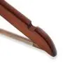 Casafield - 20 Walnut Wooden Suit Hangers - Premium Lotus Wood with Notches & Chrome Swivel Hook for Dress Clothes, Coats, Jackets, Pants, Shirts, Skirts