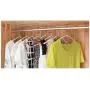 LZLAN Wide Shoulder Hanger Plastic Seamless Windproof Clothing Clothes Rack (Green,One Size)