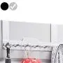 Over The Door Hook, Aluminum Over The Door Hanger Rack with 6-Hooks, 2 Inches Wide Bathroom Over Door Storage Rack for Clothes, Coat, Towels, Bag, Robe, Shoe Organizer-Silver Over The Door Hook, Aluminum Over The Door Hanger Rack with 6-Hooks, 2 Inches Wide Bathroom Over Door Storage Rack for Clothes, Coat, Towels, Bag, Robe, Shoe Organizer-Silver