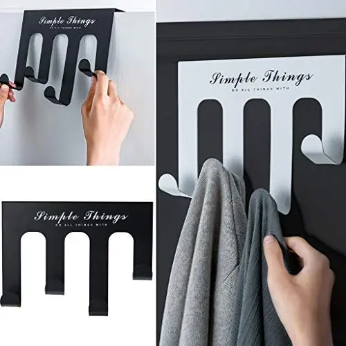Coat Rack Wall Mounted,4 Linked Carbon Steel Hooks Clothes Hat Scarf Storage Hangers for Room,Towel Purse Robes Bathroom Kitchen Hanger Towel Clothes Hook for Bathroom (Black) Coat Rack Wall Mounted,4 Linked Carbon Steel Hooks Clothes Hat Scarf Storage Hangers for Room,Towel Purse Robes Bathroom Kitchen Hanger Towel Clothes Hook for Bathroom (Black)
