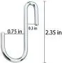 BAYEAR 10 piececarbon Steel Silver S-Shaped Hooks, S Hooks, Hanger Hooks, Durable Metal Hooks, Suitable for Kitchen, Bathroom Closet, Office Flower Basket, Garden Plants or Outdoor Activities. BAYEAR 10 piececarbon Steel Silver S-Shaped Hooks, S Hooks, Hanger Hooks, Durable Metal Hooks, Suitable for Kitchen, Bathroom Closet, Office Flower Basket, Garden Plants or Outdoor Activities.