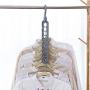 Casemall 4 PCS Space Saving Hangers, Multi-Functional 9 in 1 Magic Clothes Hangers Closet Organizer, Foldable Space Saving Hangers