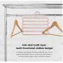 5PC Random Color 5-Layer Clothes Hanger Drying Racks Multi-Functional Innovative Hanger Multi-Storey Scarf Racks Anti-Slip Pants Folder Decoration