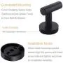 Utility Coat Hook, Aomasi Stainless Steel Utility Robe Towel Holder, Single Round Prong Clothes Hanger, Modern Kitchen Shower Storage Organizer, Wall Mounted, Matte Black Utility Coat Hook, Aomasi Stainless Steel Utility Robe Towel Holder, Single Round Prong Clothes Hanger, Modern Kitchen Shower Storage Organizer, Wall Mounted, Matte Black