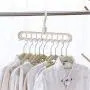 TOOGOO Multi-Port Support Circle Clothes Hanger Clothes Drying Rack Multifunction Plastic Hangers Storage Racks Gray