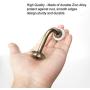 uxcell 6pcs Curtain Tieback Hooks Zinc Alloy Curtain Drapery Window Holdback Wall Hook Clothes Hanger, Bronze Tone