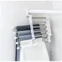 5pcs Random Color 5-in-1 Black White Pants Towel Scarf Adjustable Hangers Portable Multi-Function Stainless Steel Pants Cloths Hanger Organizer 5pcs Random Color 5-in-1 Black White Pants Towel Scarf Adjustable Hangers Portable Multi-Function Stainless Steel Pants Cloths Hanger Organizer