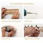 DRWXLPD Nordic Wood Coat Rack Clothes Hangers Key Holder Simple Hook Wall Shelf Bedroom Furniture Home Decorative-in Coat Racks from Furniture, a