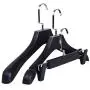 PeiQiH Plastic Suit Hangers, Black Wide Shoulder Space Saving Durable Heavy Duty Not-Slip Home Clothes Hangers for Coats Shirt Jackets Sweater-b-10 Pack 45x25x4cm PeiQiH Plastic Suit Hangers, Black Wide Shoulder Space Saving Durable Heavy Duty Not-Slip Home Clothes Hangers for Coats Shirt Jackets Sweater-b-10 Pack 45x25x4cm