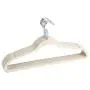 Yosoo Velvet Clothes Hangers, Non-Slip Thin Flocked Clothes Hangers Suit Shirt Pant Hangers 20 Pack Perfect for Space Saving (Ivory)