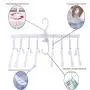 TOVMOK is Best Space Saving Hangers Can Using All Kind of Clothes, White Clothes Hangers Non Slip 16 PCS - Standard Folding Hangers Travel for Outdoor