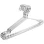 GNSDA 20 Pack Stainless Steel Clothes Hangers Strong Metal Coat Hangers Wire Hangers Suit Hangers - 16.5 Inch - Wire Hangers Clothes