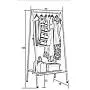 Coat Rack Steel Simple Frame Floorstanding Fashion Clothes Hanger 2 Colors Optional Wall Hanger Brown 151cm Creative Movable Haiming (Color : White, Size : 126cm) Coat Rack Steel Simple Frame Floorstanding Fashion Clothes Hanger 2 Colors Optional Wall Hanger Brown 151cm Creative Movable Haiming (Color : White, Size : 126cm)