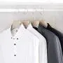 Iddefee Clothes Hanger Pack of 20 Solid Color Plastic Coat Hangers with Extra Wide Shoulder Multifunctional Hanger Pants Hangers (Color : Apricot, Size : 44cm)