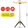 Art Moon Elm Portable Clothes Drying Rack, Foldable Tripod Garment Hanger, Steam Hanger, Indoor/Outdoor Durable Construction Up to 63 hangers