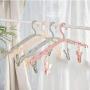 EvaroFly Multipurpose Portable Folding Hanger, Save Space Storage Clothes Hanger, Travel -Green 4 Pcs